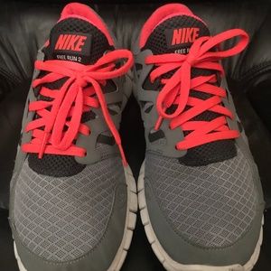 Nike Free Run 2 Womens Size 10 Pink/Gray Good Cond